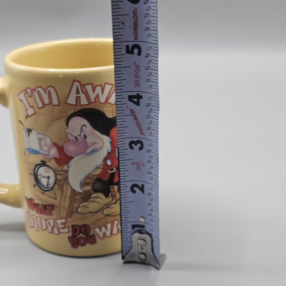 Vtg Grumpy Snow White I'm Awake What More Do You Want? Mug Cup Jerry Leigh - Picture 5 of 6